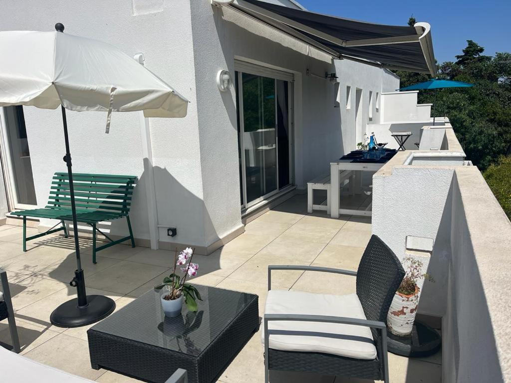 Duplex Toit Terrasse Vue Panoramique Montpellier Exterior foto